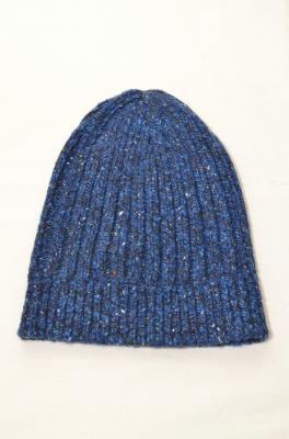 Bulky　rib　knit　cap/Fancy　cashmere　yarn