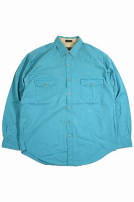80～90s　Eddie　Bauer　コットンツイルシャツ　