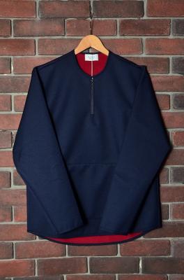 Crew　Neck　Half　Zip　Pull　Over