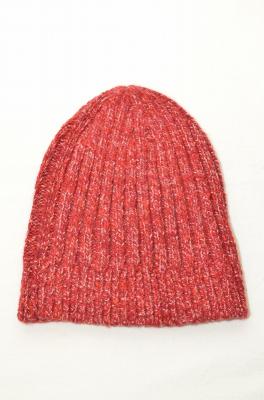 Bulky　rib　knit　cap/Fancy　cashmere　yarn