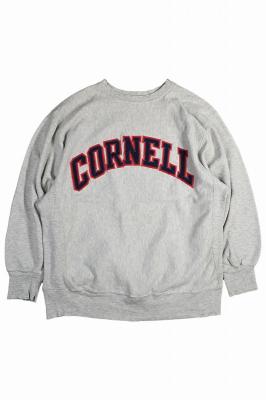 80s　リバースウィーブスウェット　カレッジ刺繍　CORNELL