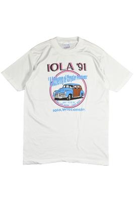 90s　プリントTシャツ　OLD　CAR　SHOW