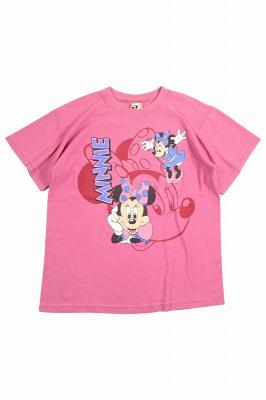 90s　Disney　キャラクタープリントTシャツ　ミニーマウス