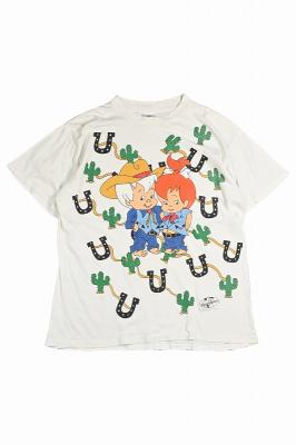 90s　キャラクタープリントTシャツ　The　Flintstones　Hanna　Barberra