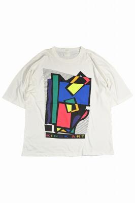 90s　アートプリントTシャツ　KINSK　ART