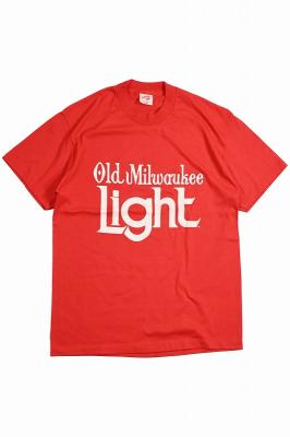 90s　企業プリントTシャツ　old　milwaukee　light