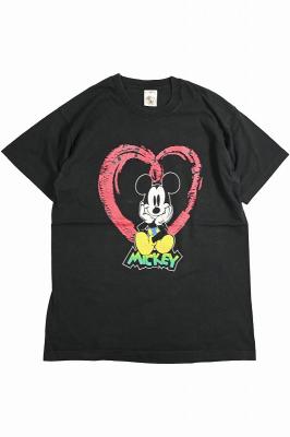 90s　Disney　キャラクタープリントTシャツ　ミッキーマウス