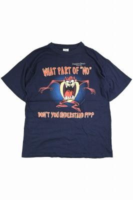 90s　Looney　Tunes　キャラクタープリントTシャツ　タズマニアンデビル