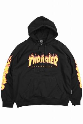 THRASHER　プリントスウェットパーカー