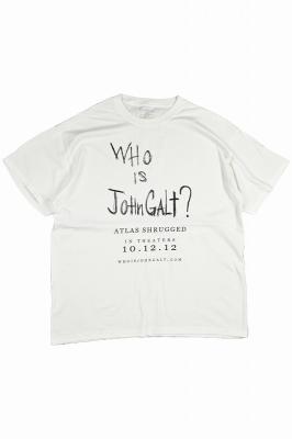 Atlas　Shrugged　Part　III:　Who　Is　John　Galt?　ムービープリントTシャツ　DEAD　STOCK