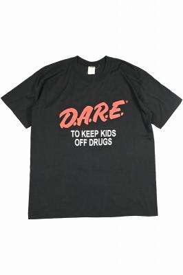 80s　プリントTシャツ　D.A.R.E.