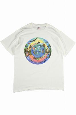 90s　anvil　アニマルプリントTシャツ