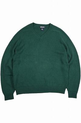 LANDS'　END　DRIFTER　SWEATER　Vネックコットンニットセーター
