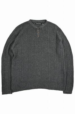 STRUCTURE　ヘンリーネック　リネンコットンニットセーター