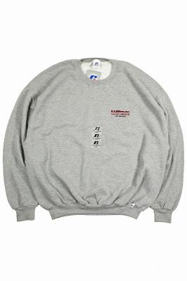 Russell　Athletic　企業ロゴ刺繍スウェット　DEAD　STOCK