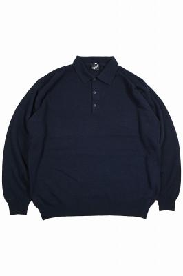 Lambswool　ラムウールニットポロ