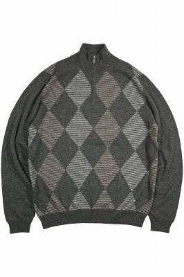 GLEN　LYON　ハーフジップカシミアニットセーター