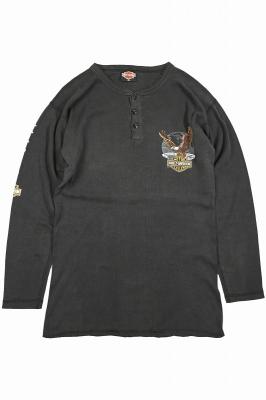 Harley　Davidson　ヘンリーネックロングスリーブTシャツ